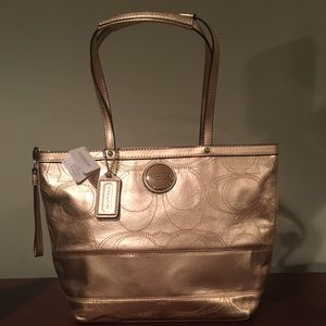Authentic Coach Purse - Gold